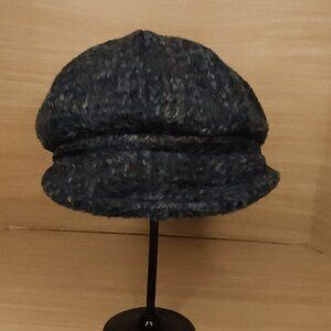Collectioneighteen Green Blue Wool Blend Newsboy Hat